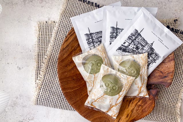 鹿児島市街地の100年前の電車通りが描かれたFUKU+REのドリップコーヒー