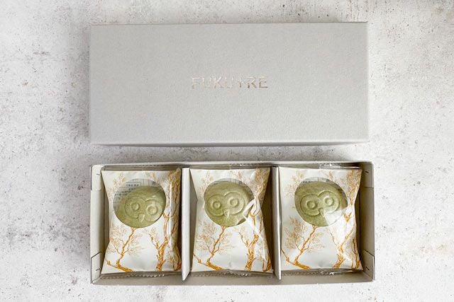 結婚式のプチギフトに。縁起がいいフクロウのお菓子(3羽入)
